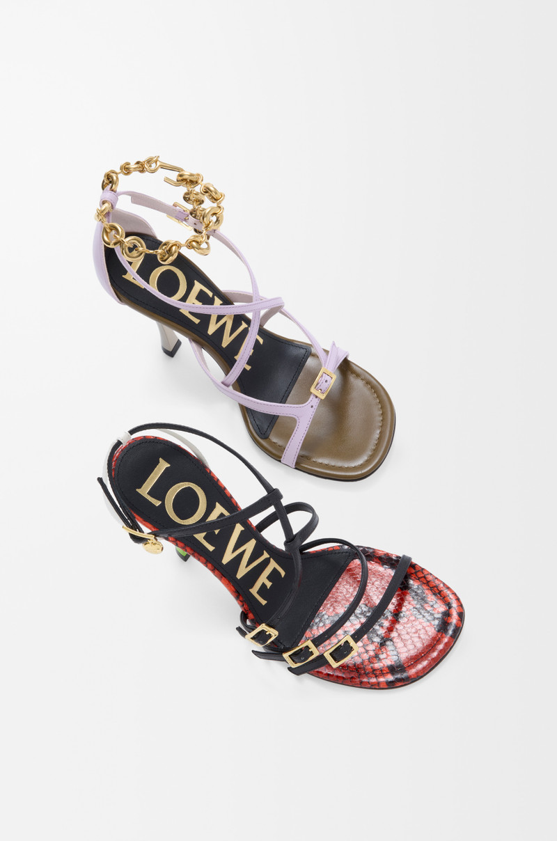 New Comic sandal in mixed leather 4