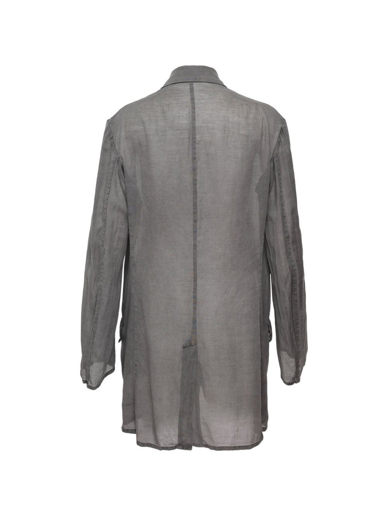 Y's single-breasted tailored linen blazer outlook