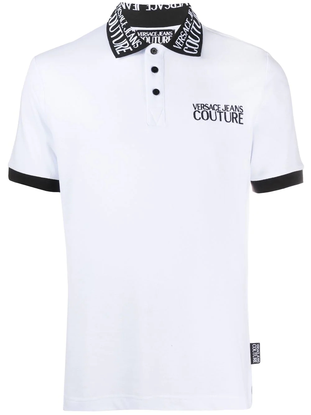 two-tone logo polo shirt - 1