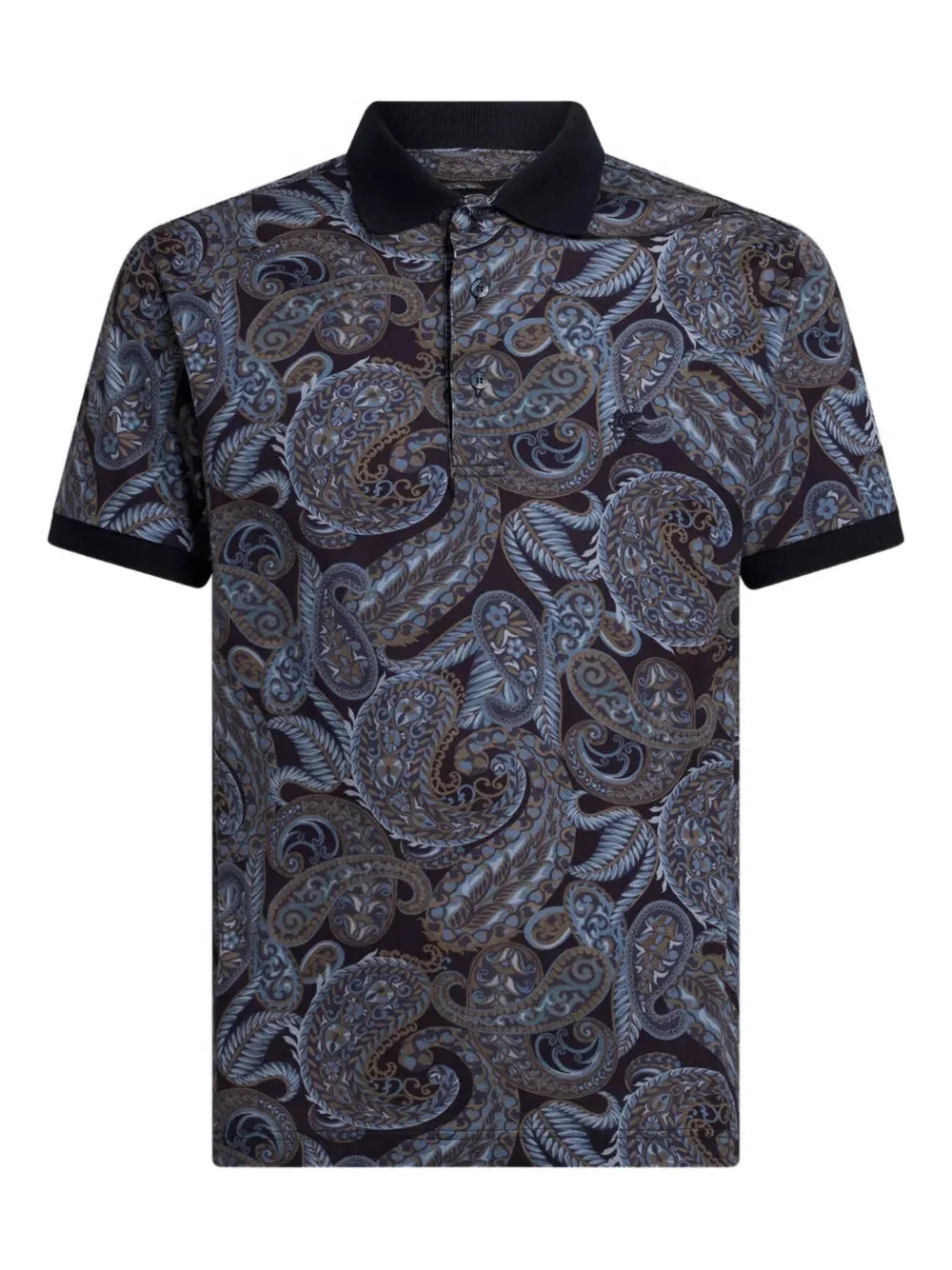 Etro Men Paisley Print Polo - 1