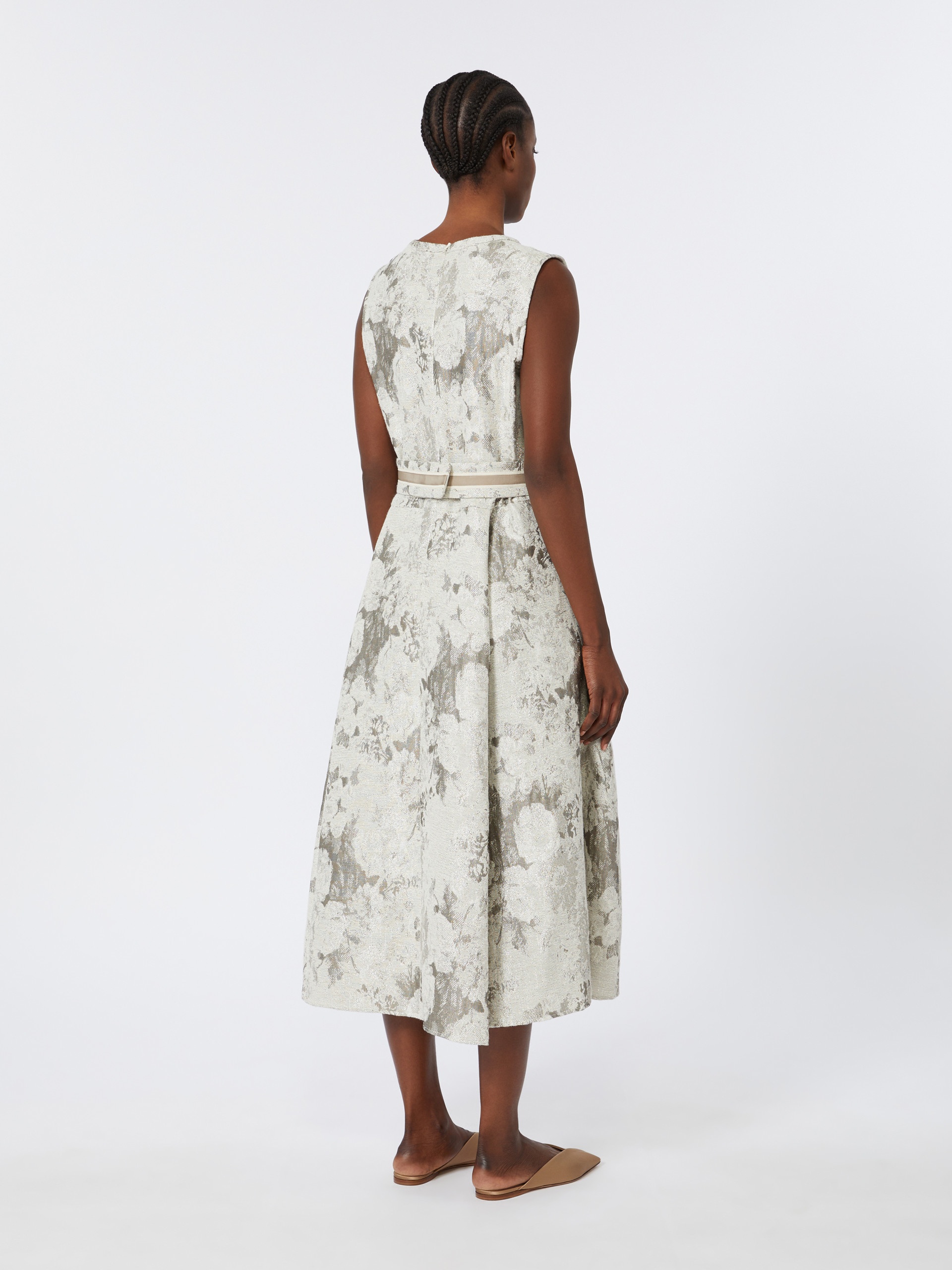 PRISCILLA Sleeveless jacquard dress - 4