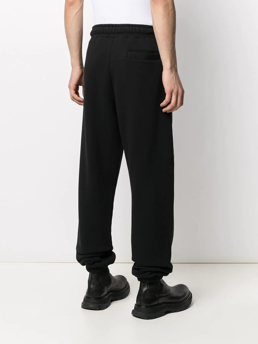 palm motif track pants - 4