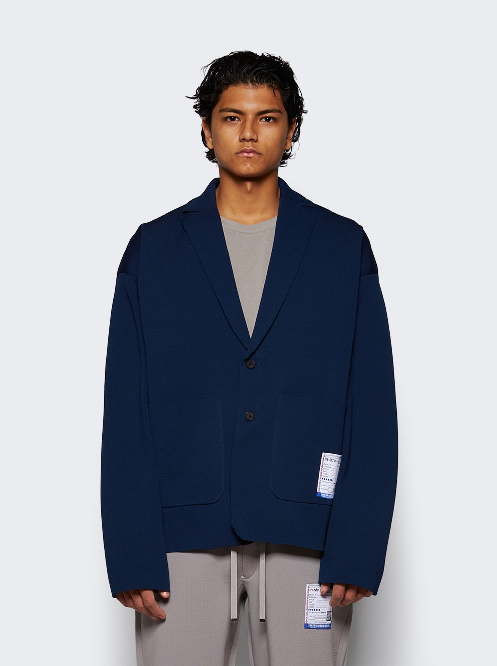 Milan Rib Jacket Navy - 3