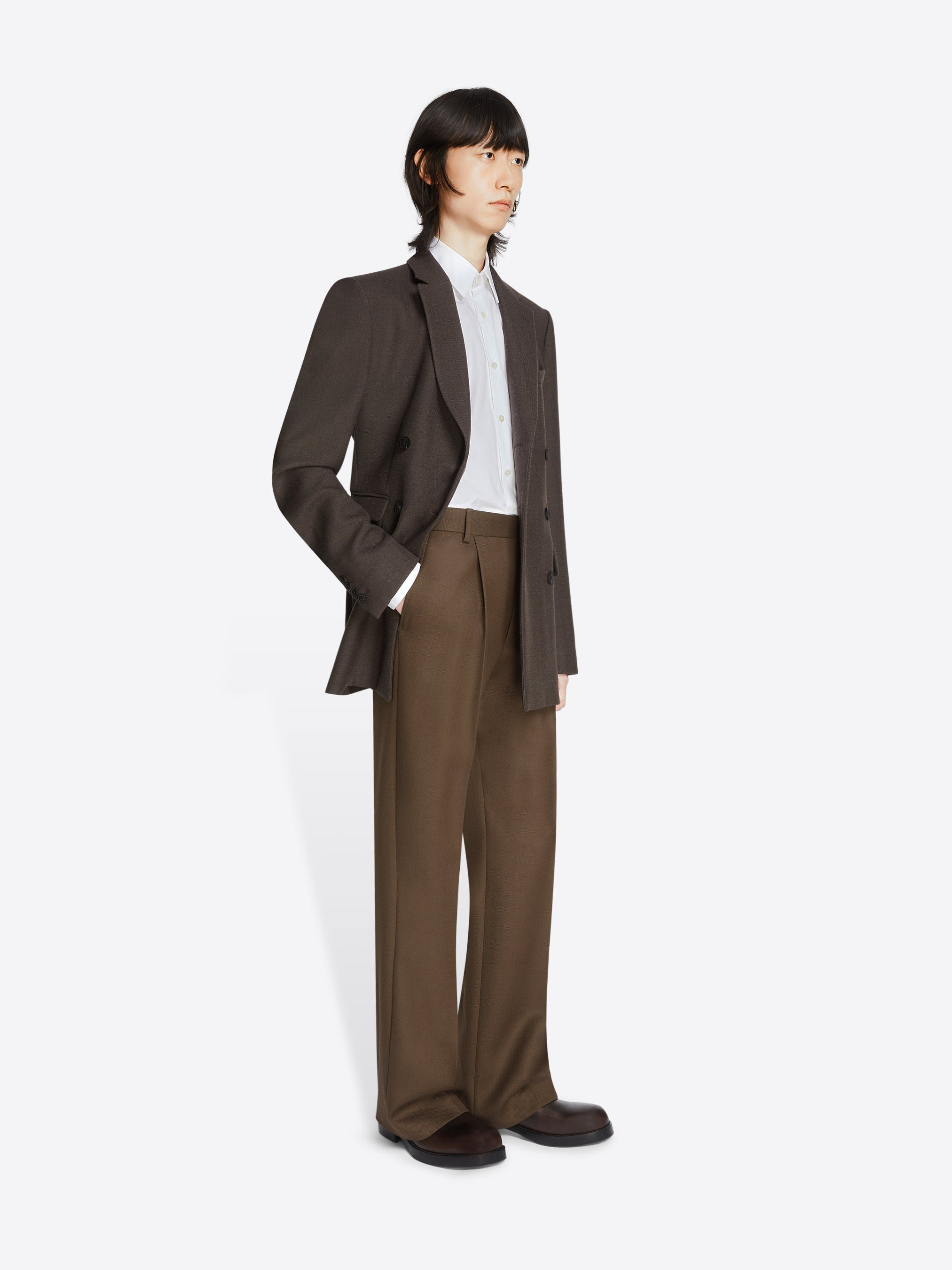 REGULAR FIT WOOL BLAZER - 3