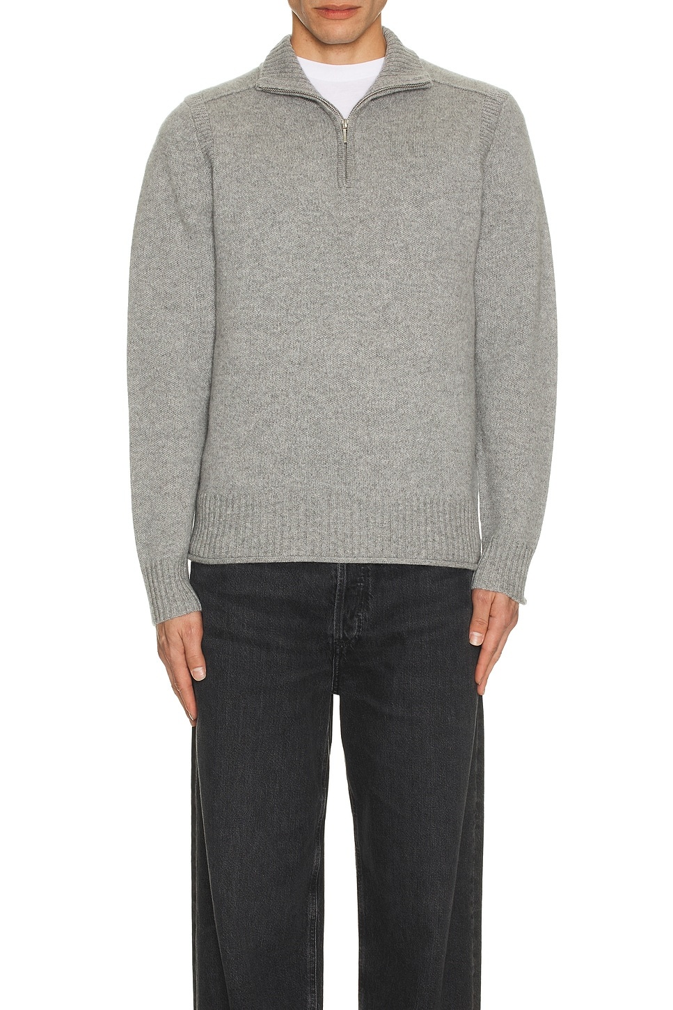 Half Zip Turtleneck Sweater in Cashmere - 3