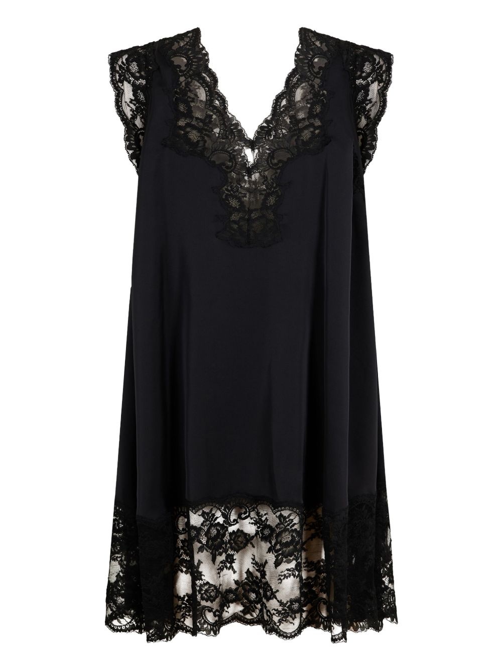 lace satin dress - 7