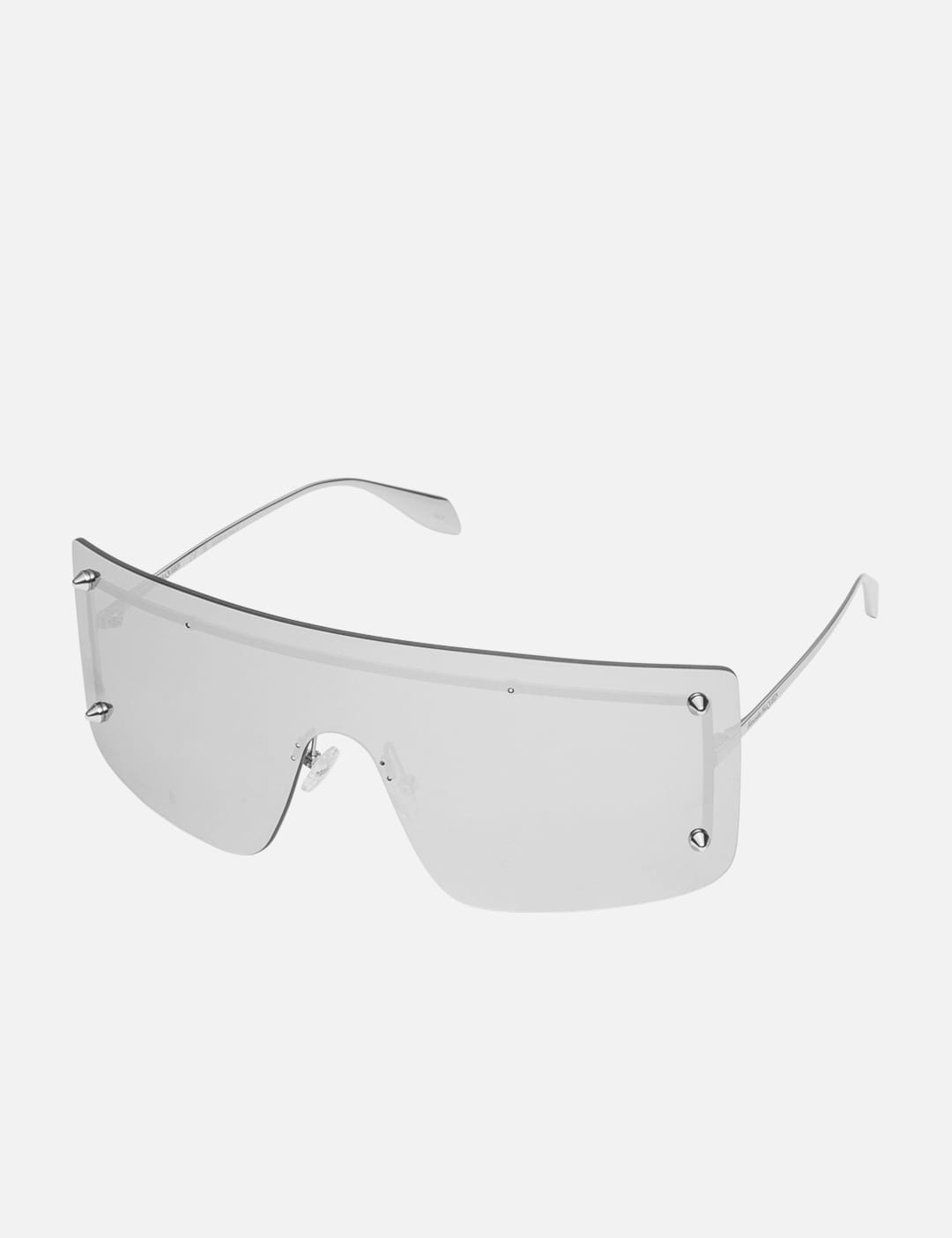 Spike Studs Mask Sunglasses in Smoke/Silver