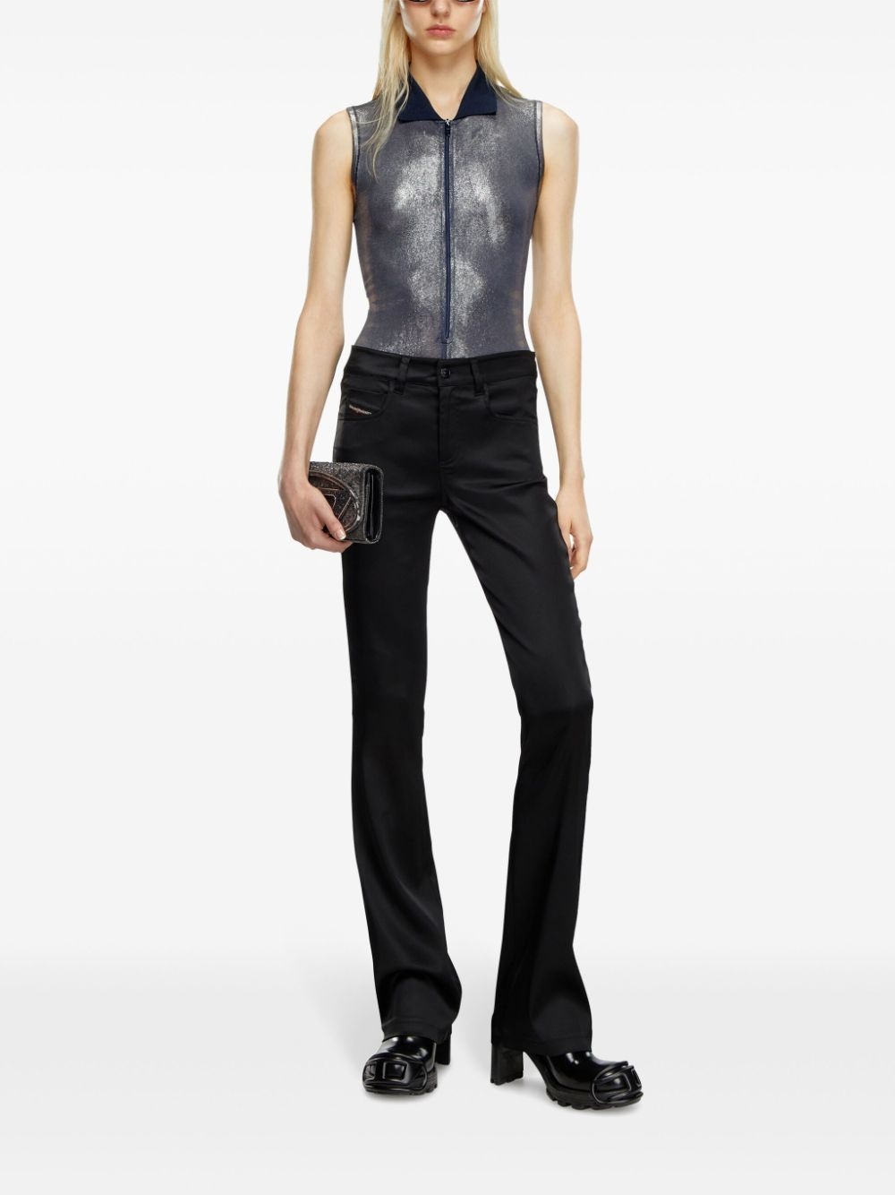 P-Ebbey mid-rise flared trousers - 2