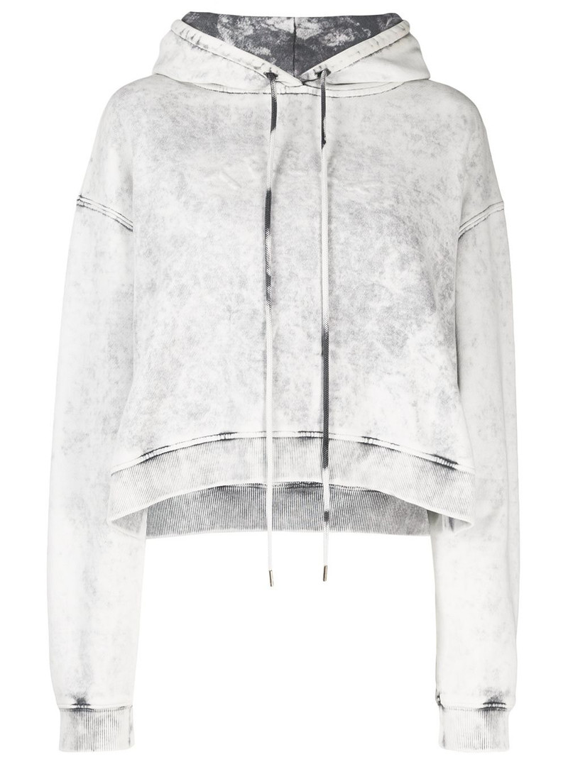 cropped acid wash hoodie 1