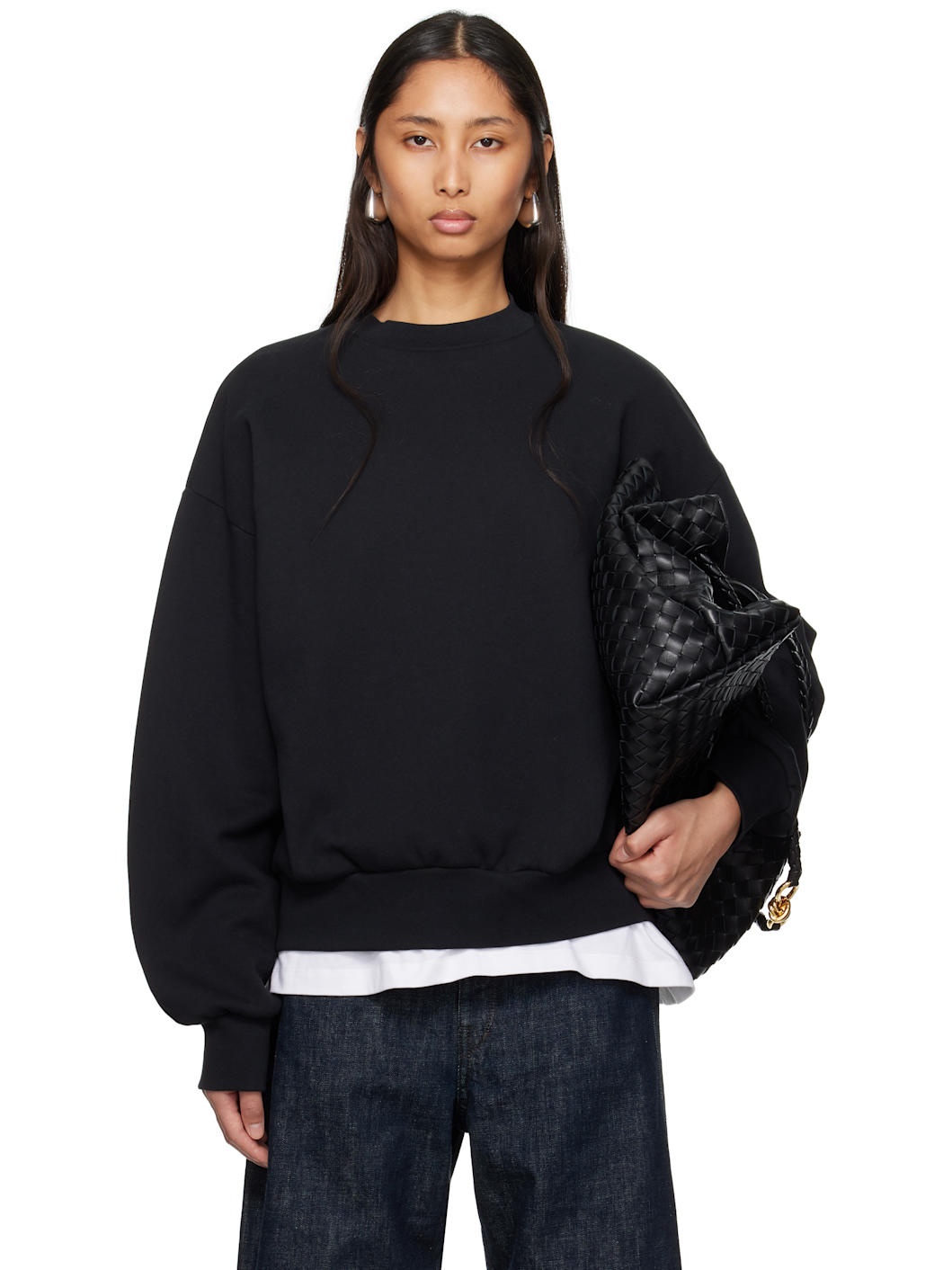 Black Classic Crewneck Sweatshirt - 1
