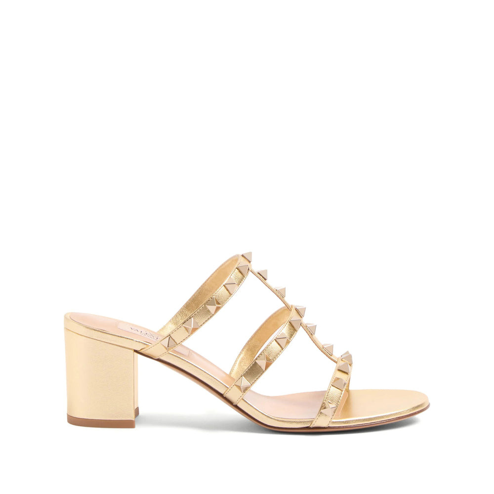 Valentino Garavani Gold Mules Women - 1