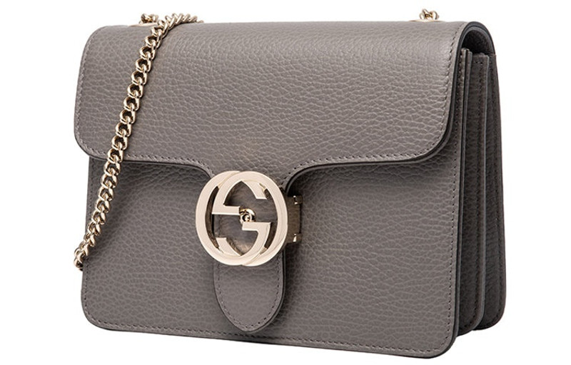 GUCCI (WMNS) Gucci Leather Bag Single-Shoulder Bag Grey 510304-CAO0G-1226 outlook