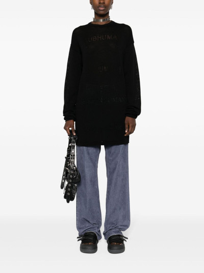 Rick Owens fisherman's-knit virgin wool jumper outlook