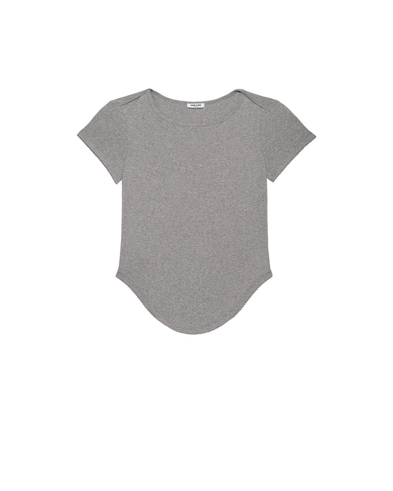 The Rina Tee: Cotton Jersey Grey 1