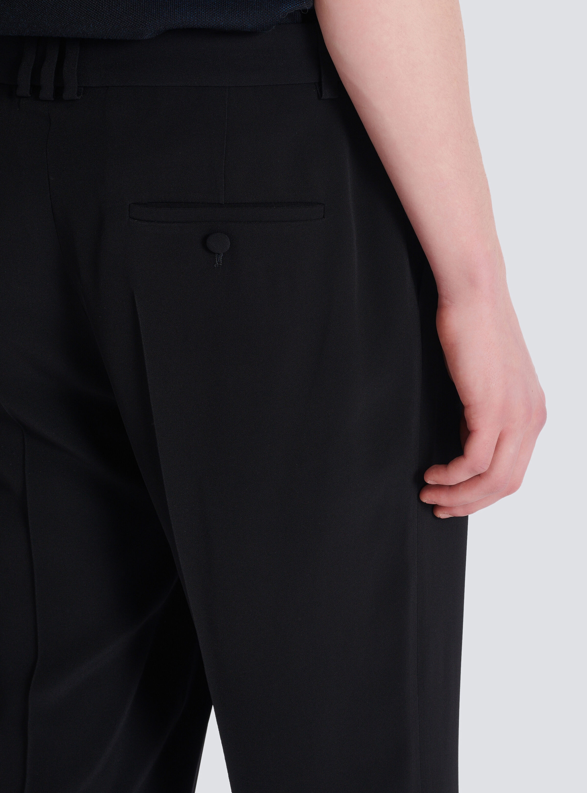 Crepe straight-leg trousers - 6
