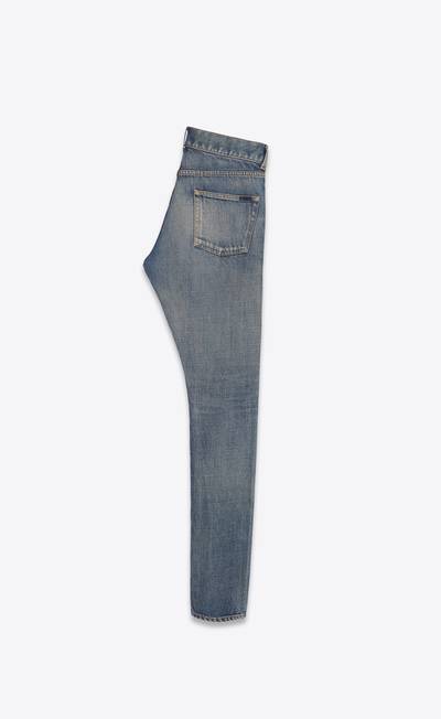 SAINT LAURENT slim-fit jeans in dirty sandy blue denim outlook