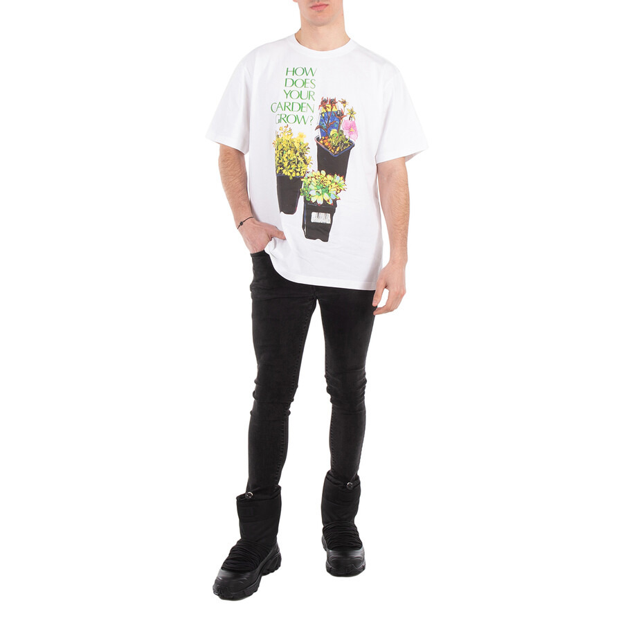 JW Anderson Flower Pot-Print Cotton T-Shirt - 3