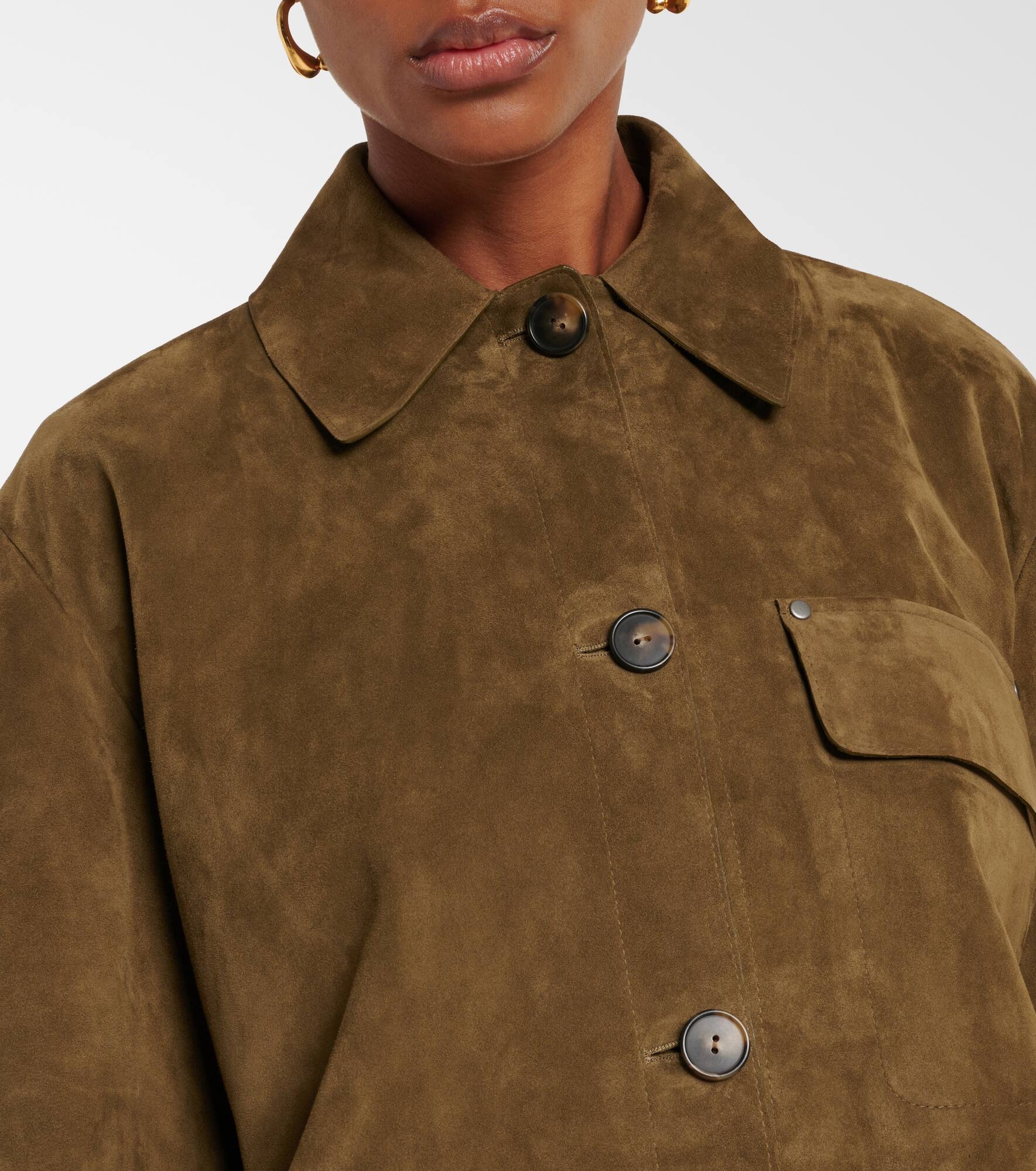 Oversized suede jacket - 4