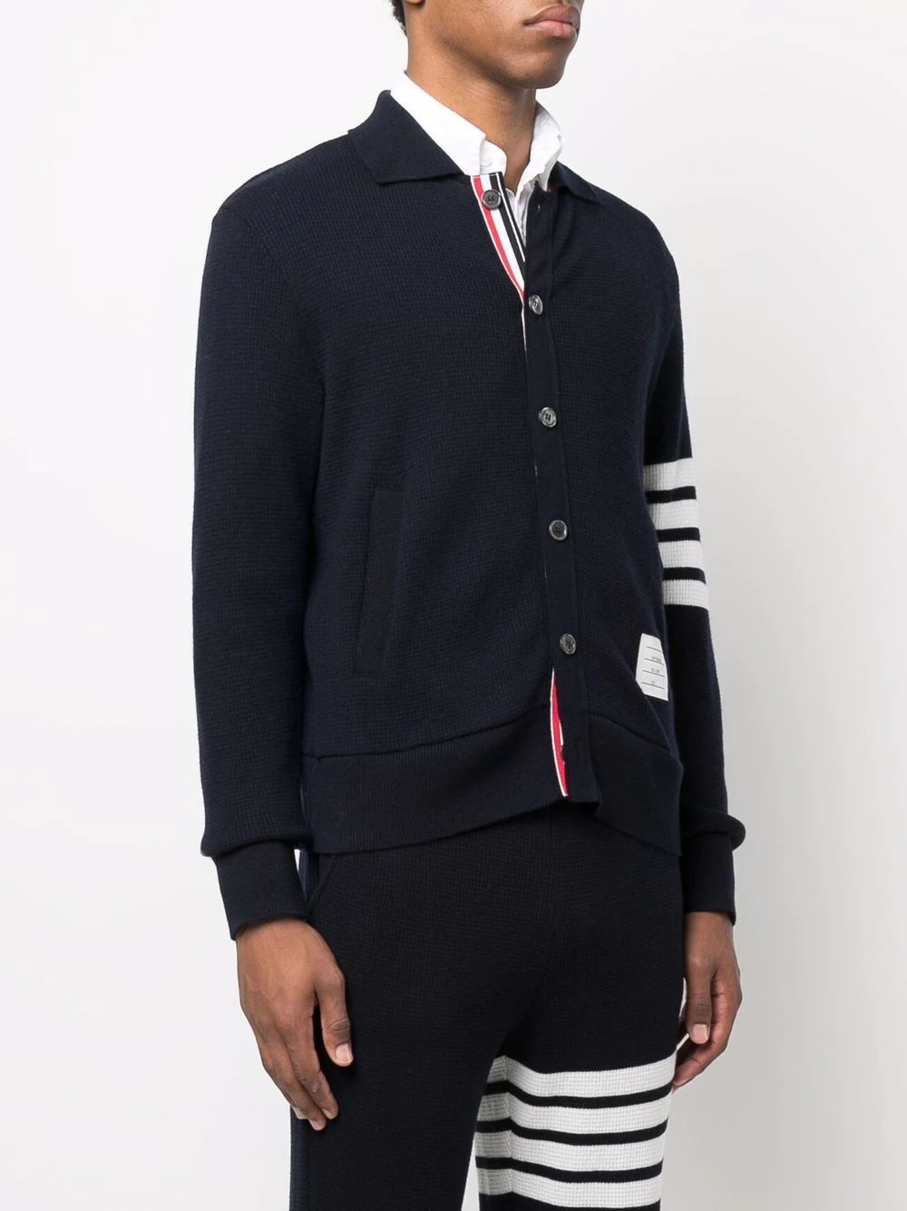 4-Bar cashmere cardigan - 3
