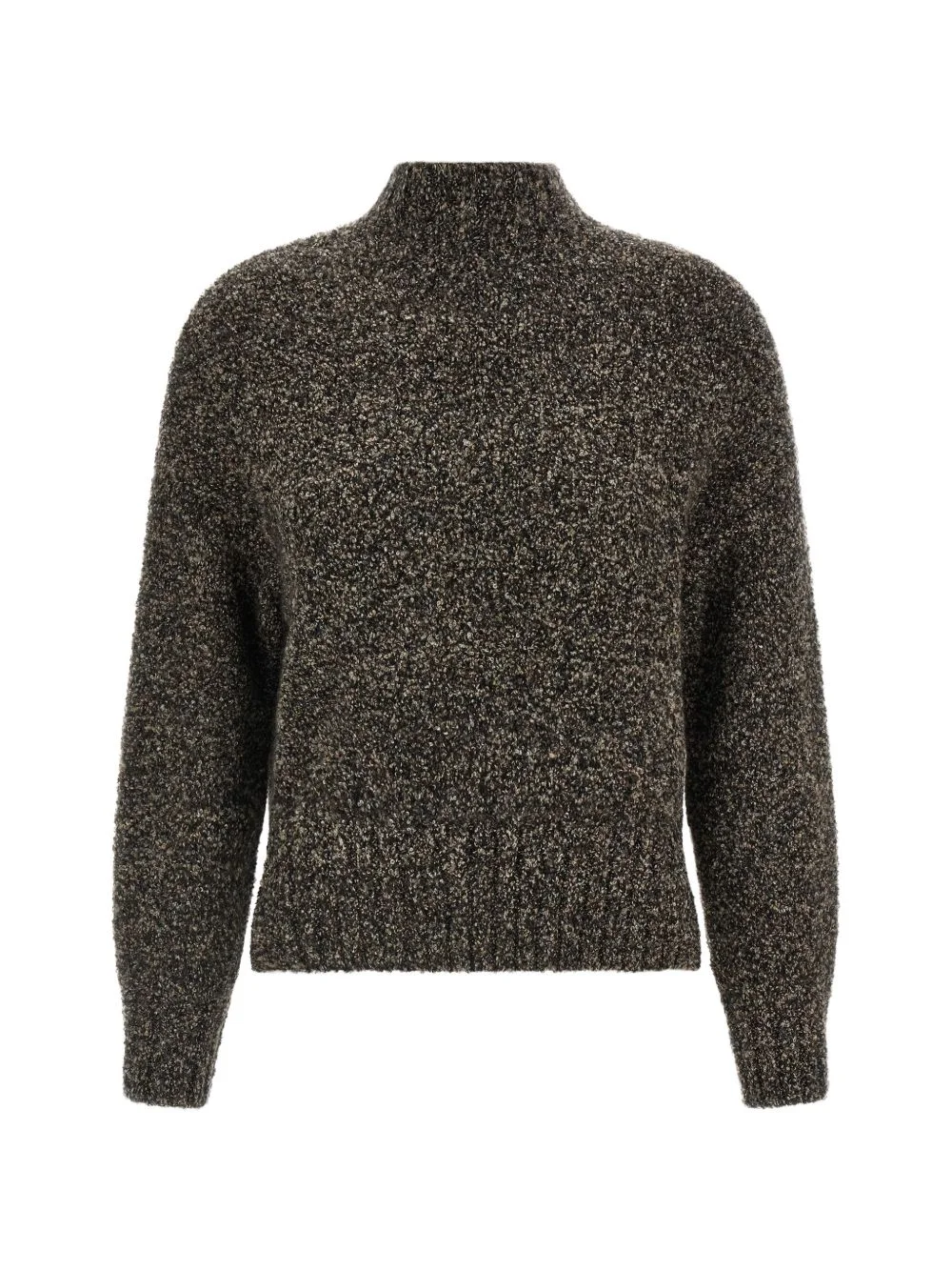 bouclé high-neck sweater - 1