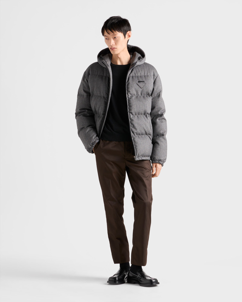 Prada Medium-weight wool down jacket outlook