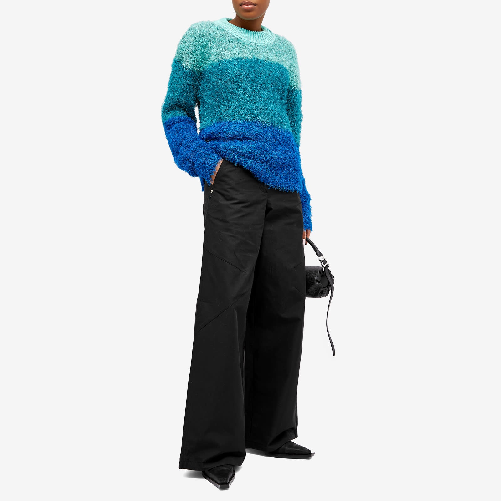 Andersson Bell Color Block Shaggy Sweater - 4