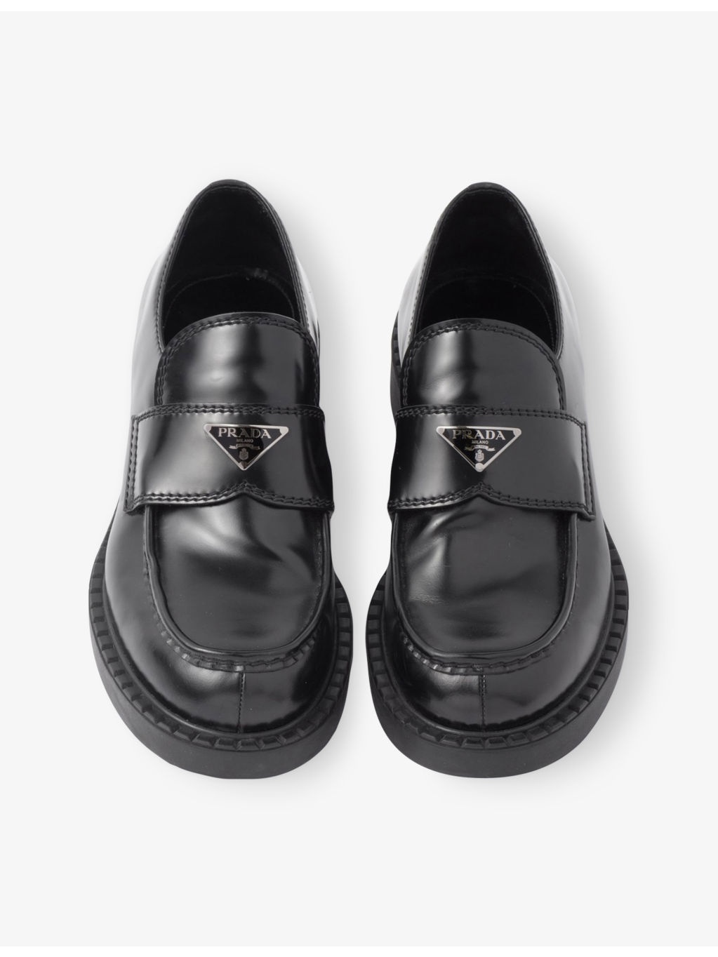 Chocolate Brushed Leather Loafers - 2
