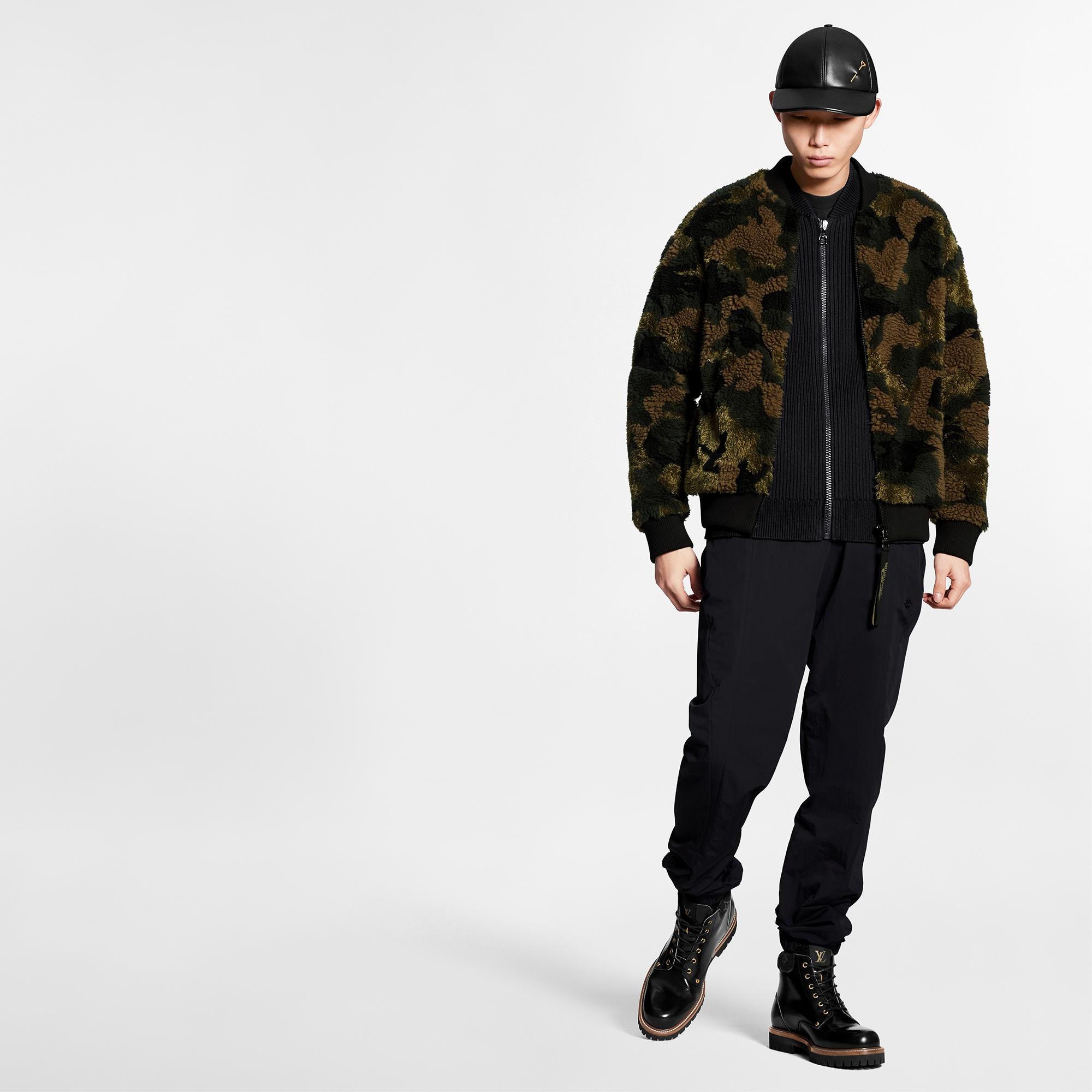 Camo Fleece Zip Though Bomber - 2