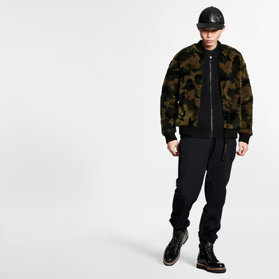 Louis Vuitton Camo Fleece Zip Though Bomber outlook