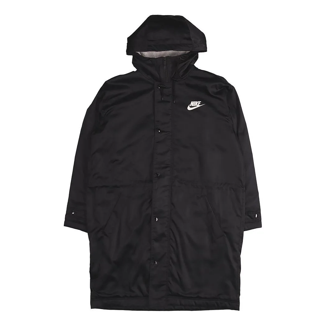 Nike Alphabet Logo Hooded Padded Jacket Black BV4695-010 - 1