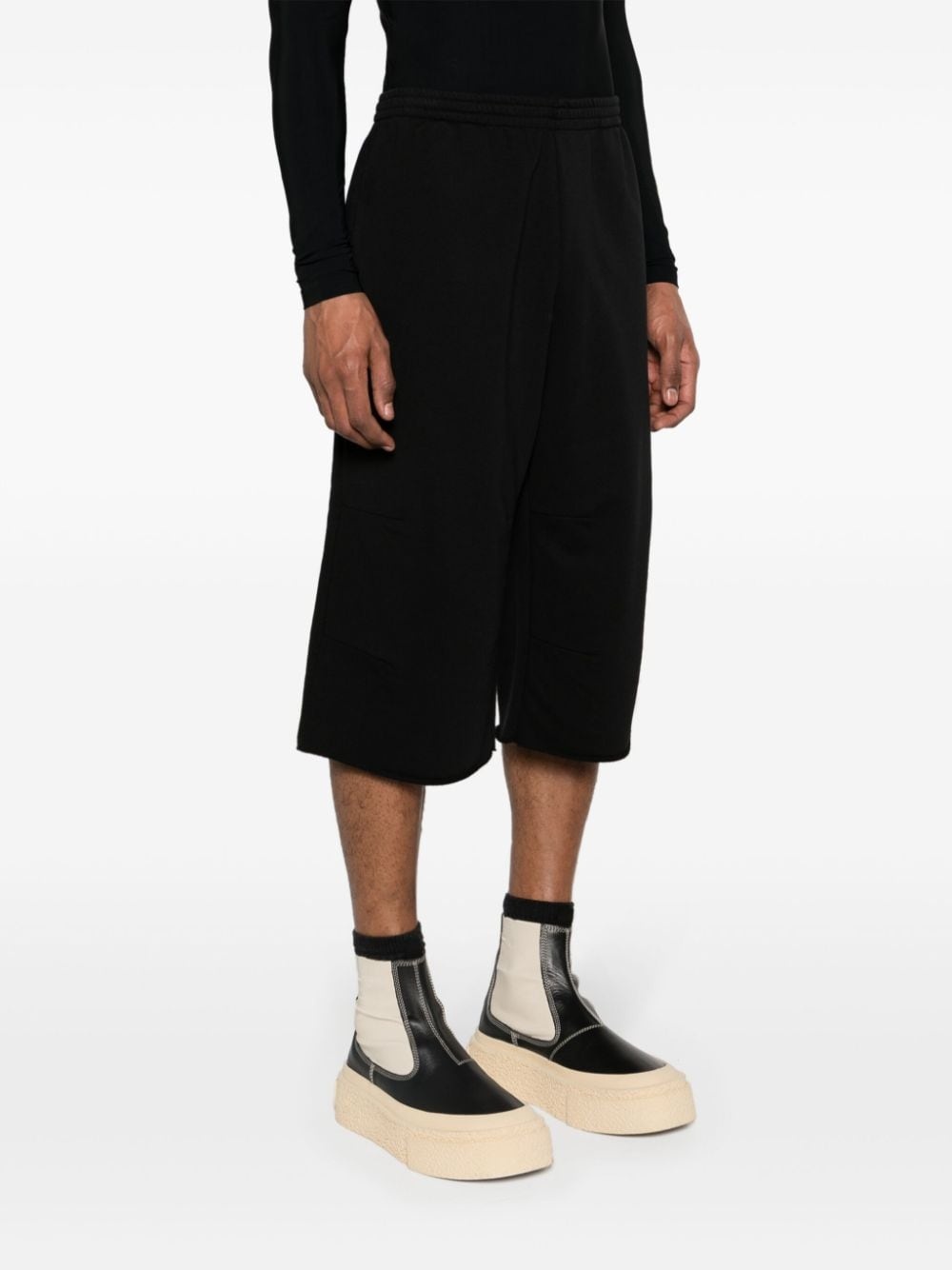 knee-length cotton bermuda shorts - 3