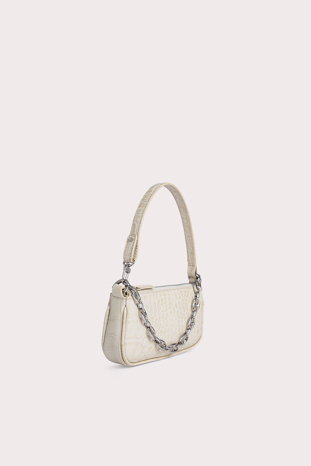 Mini Rachel Cream Croco Embossed Leather - 3