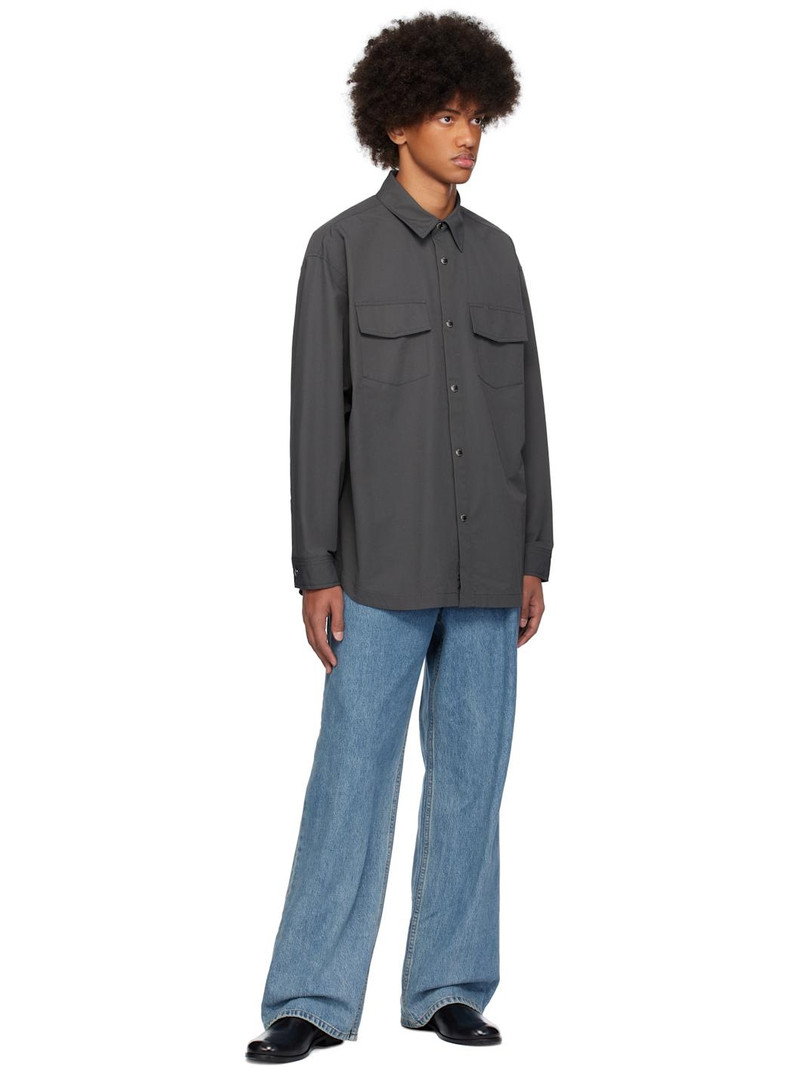 Wooyoungmi Gray Chest Pocket Shirt outlook