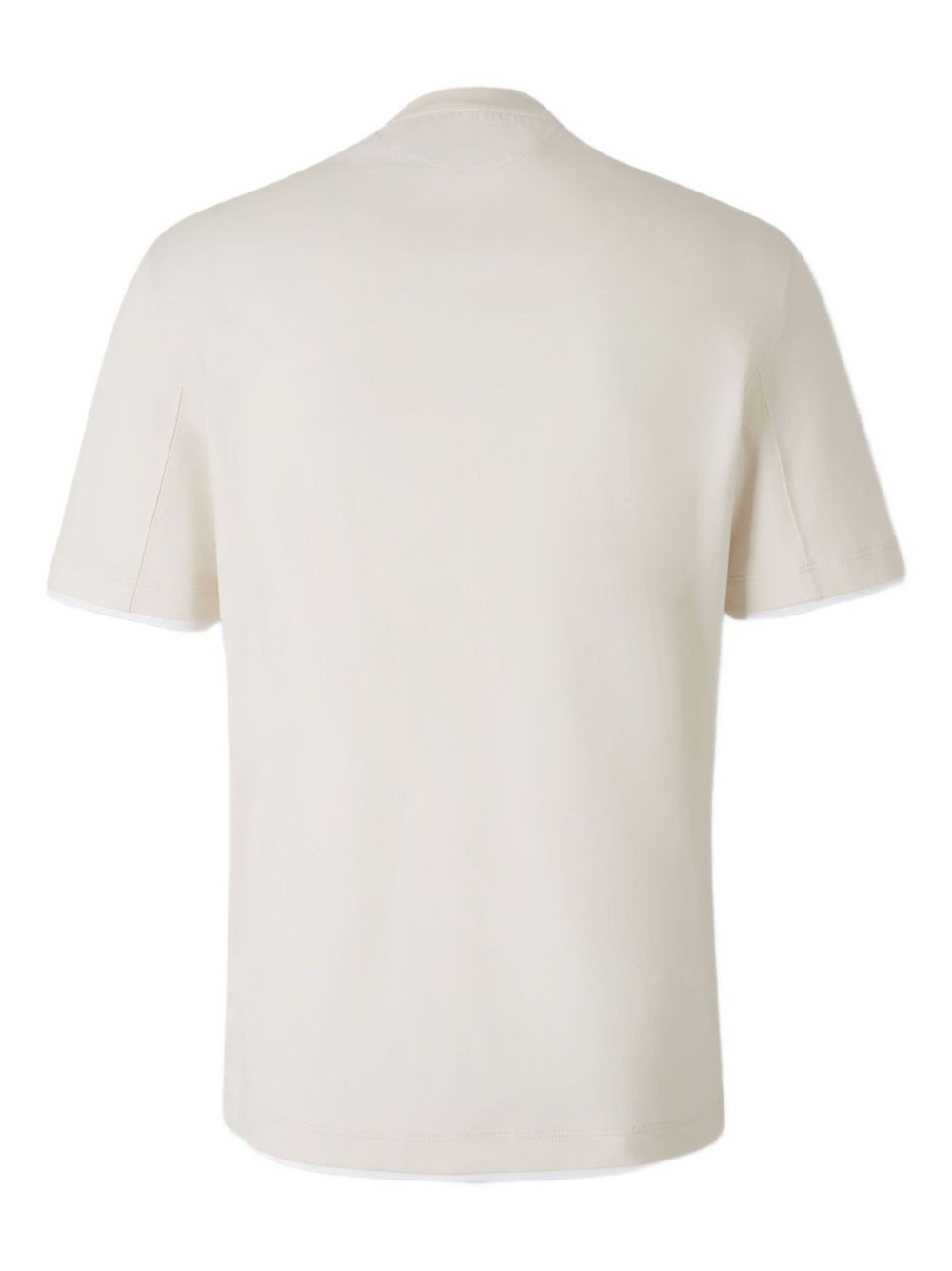 ribbed-trim cotton T-shirt - 2