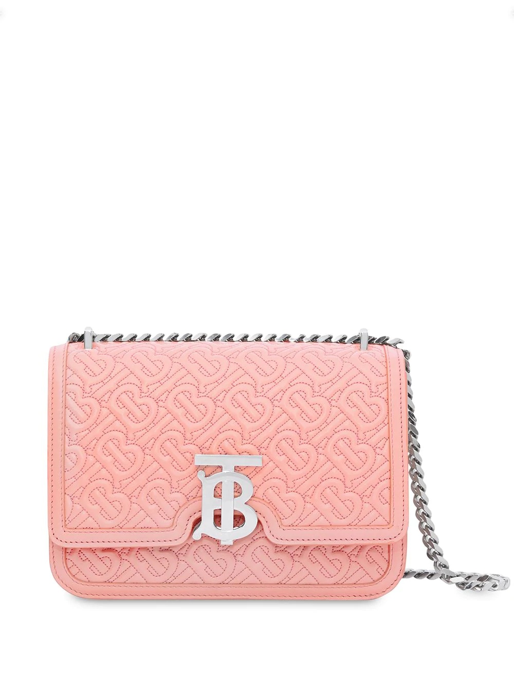 small quilted monogram shoulder bag - 1