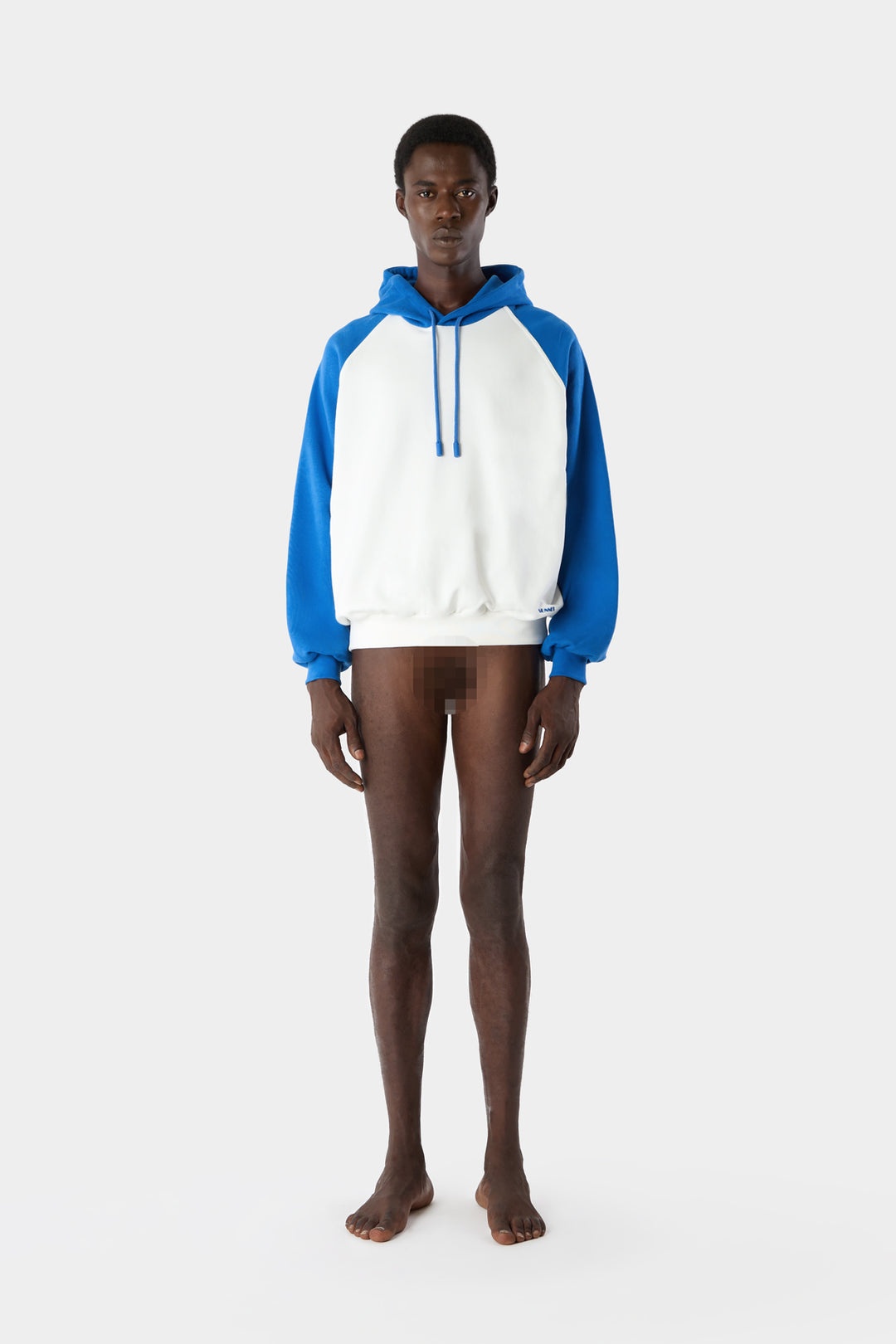 BICOLOR HOODIE / dust & blue - 5