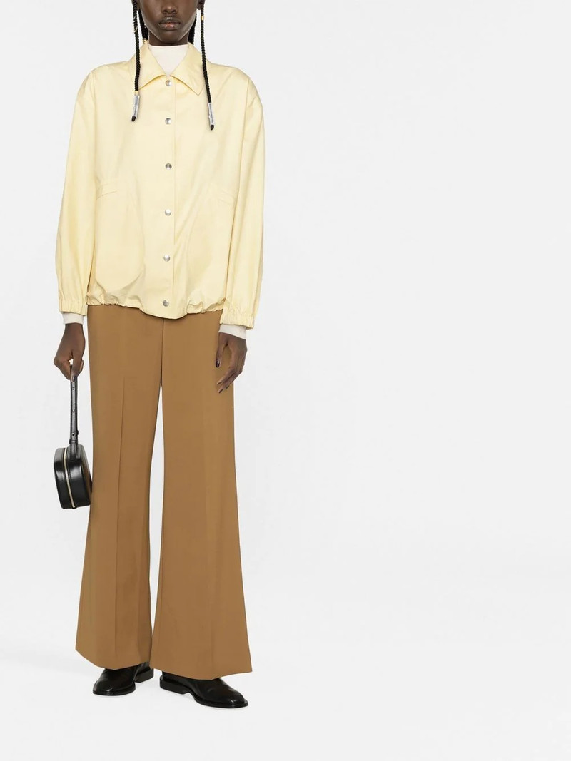 Jil Sander logo-print button-fastening jacket outlook