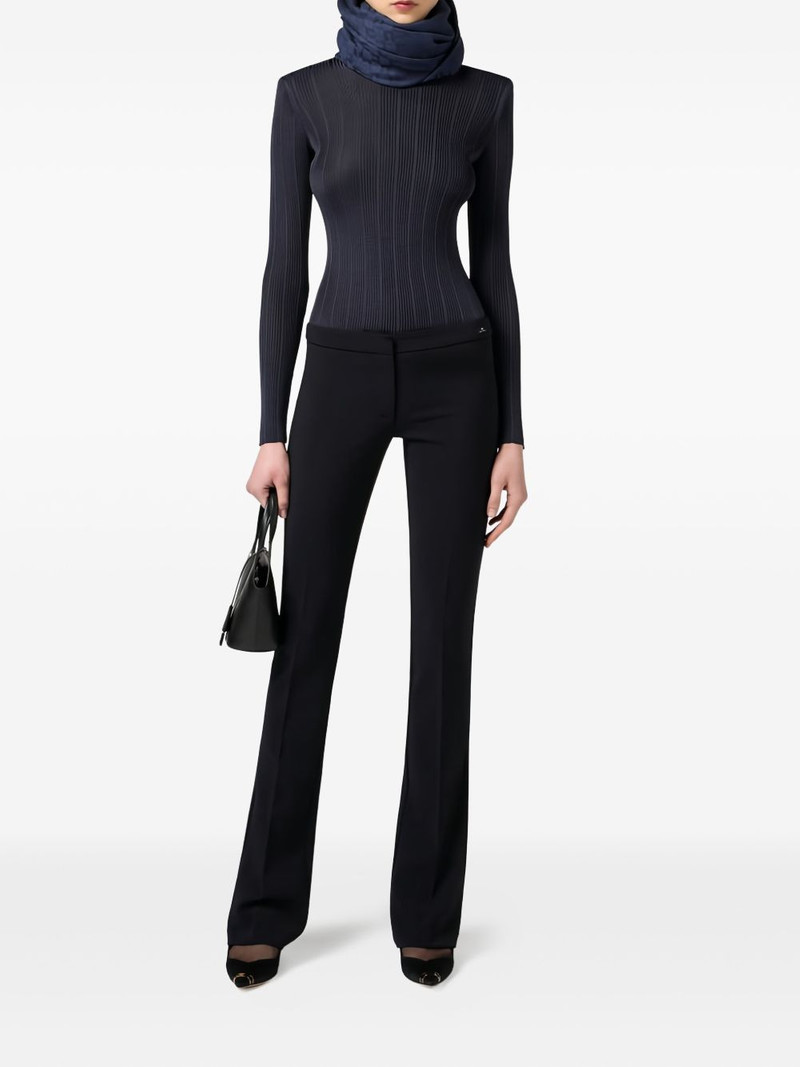 ELISABETTA FRANCHI high-neck logo-detail top outlook