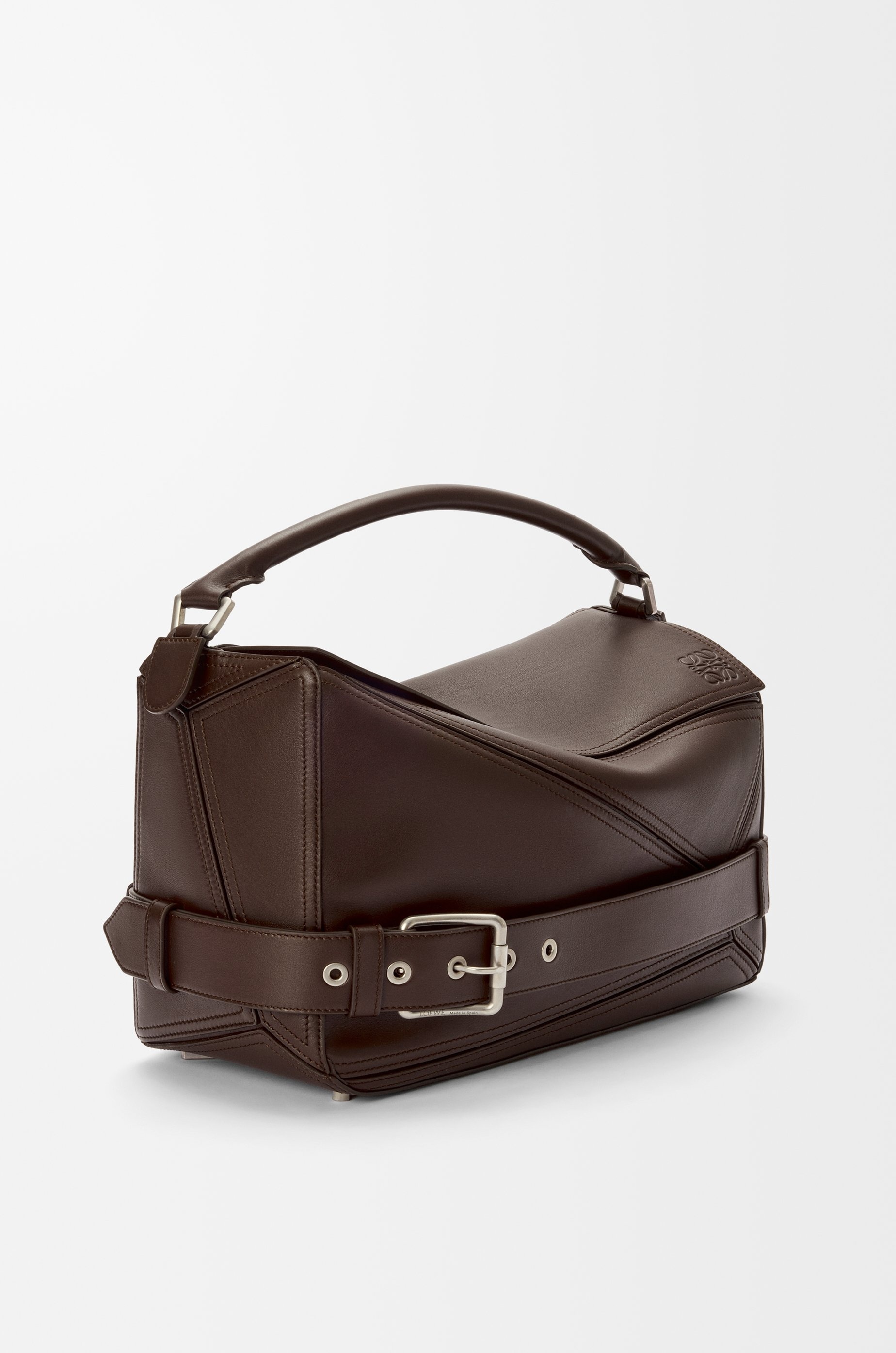 Large Puzzle Biker bag in shiny calfskin - 4