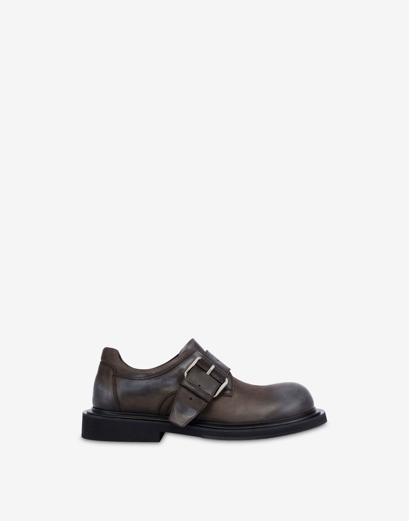 AGED CALFSKIN DERBY SHOES 1