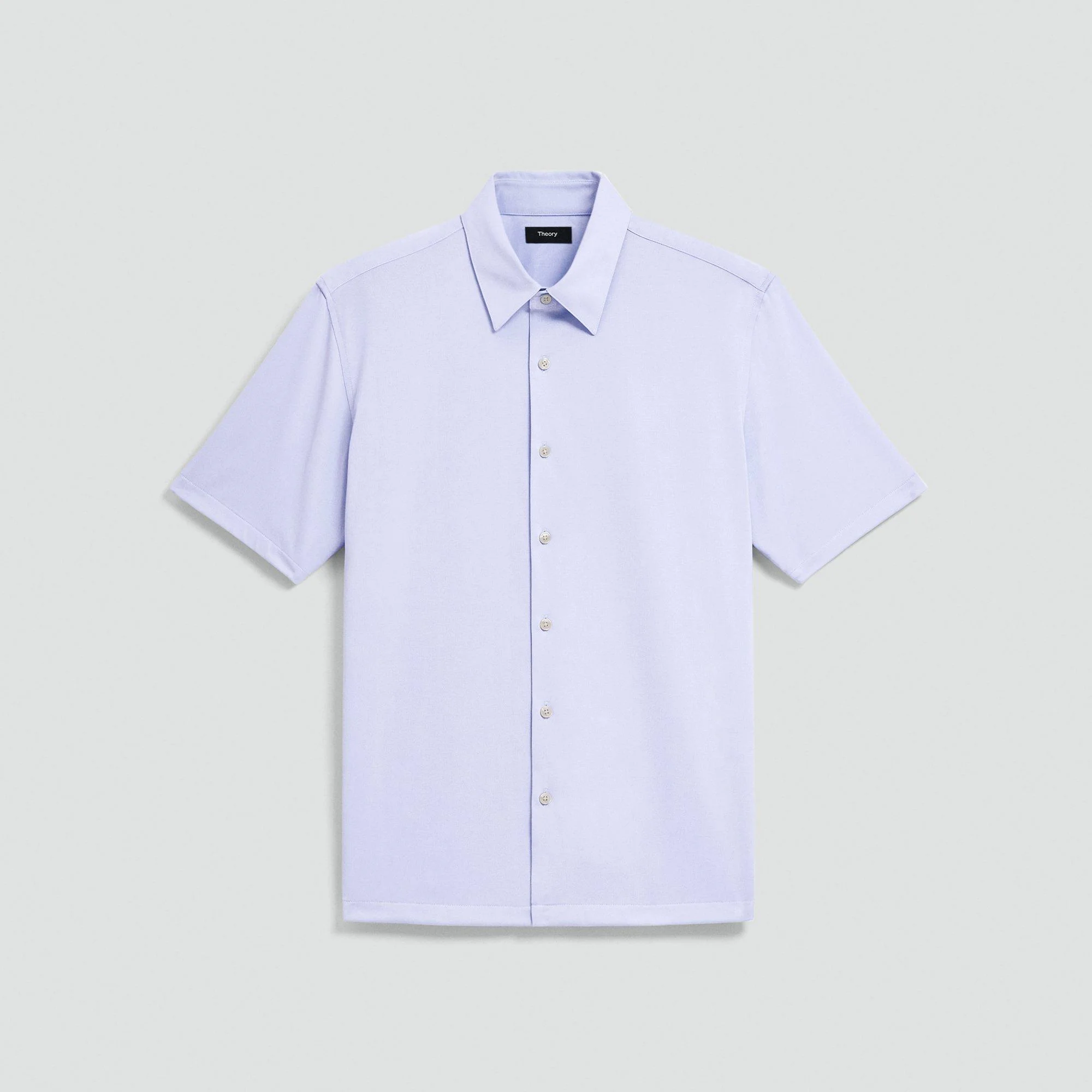 Irving Short-Sleeve Shirt in Structure Knit - 1