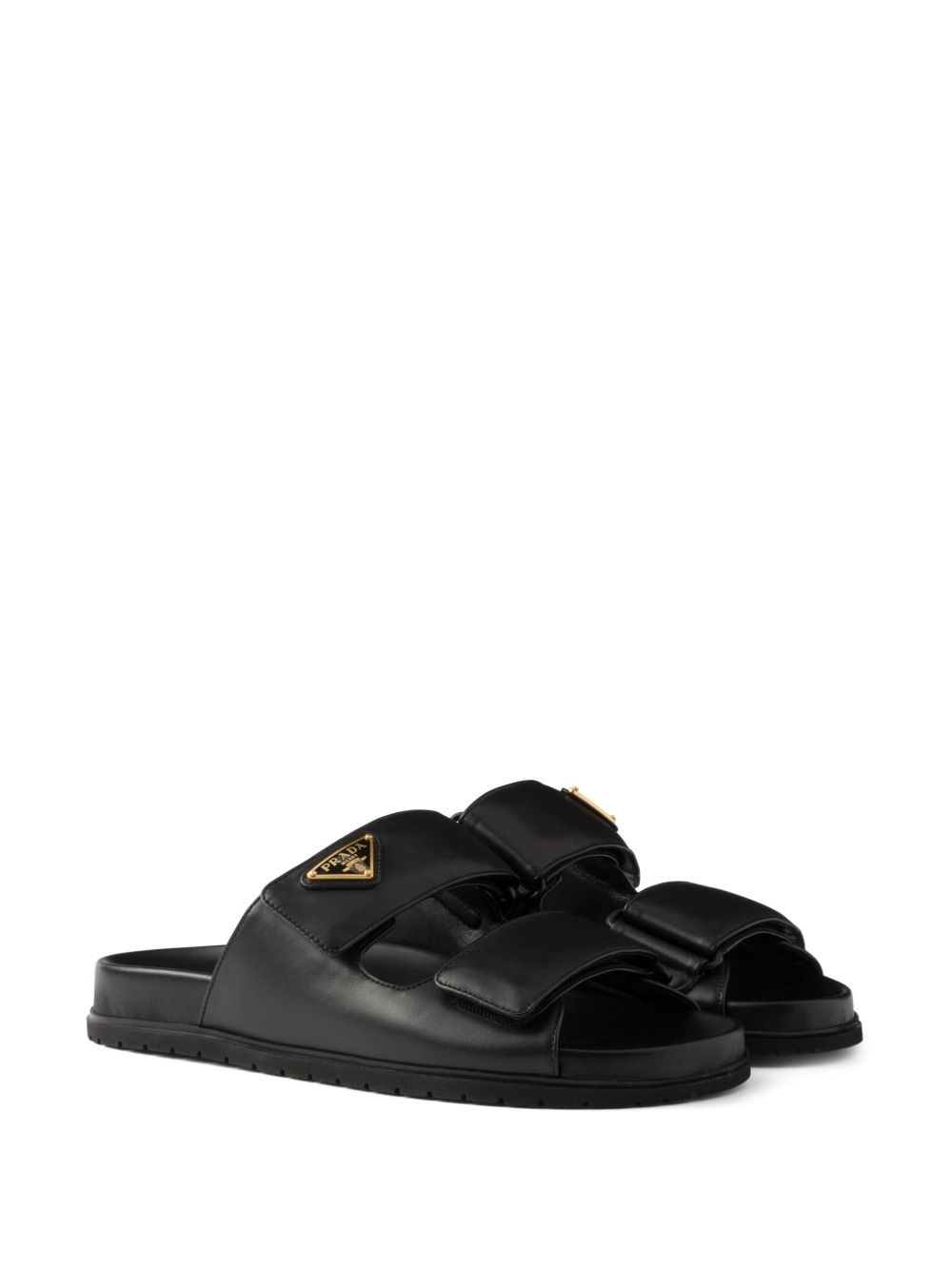 touch-strap leather sandals - 2