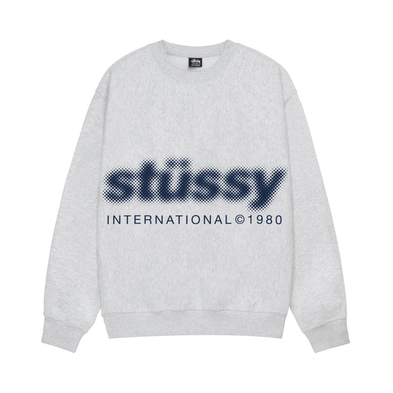 Stussy Blur Crew 'Ash Heather' - 1
