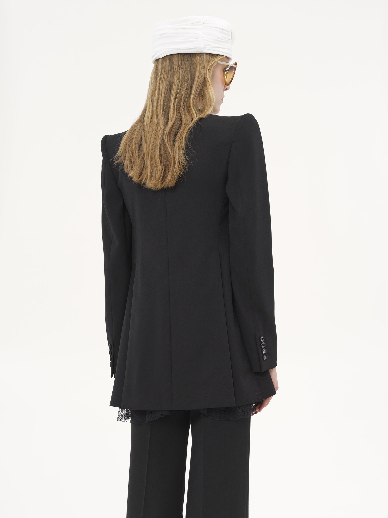 TAILORED JACKET IN WOOL GRAIN DE POUDRE - 6