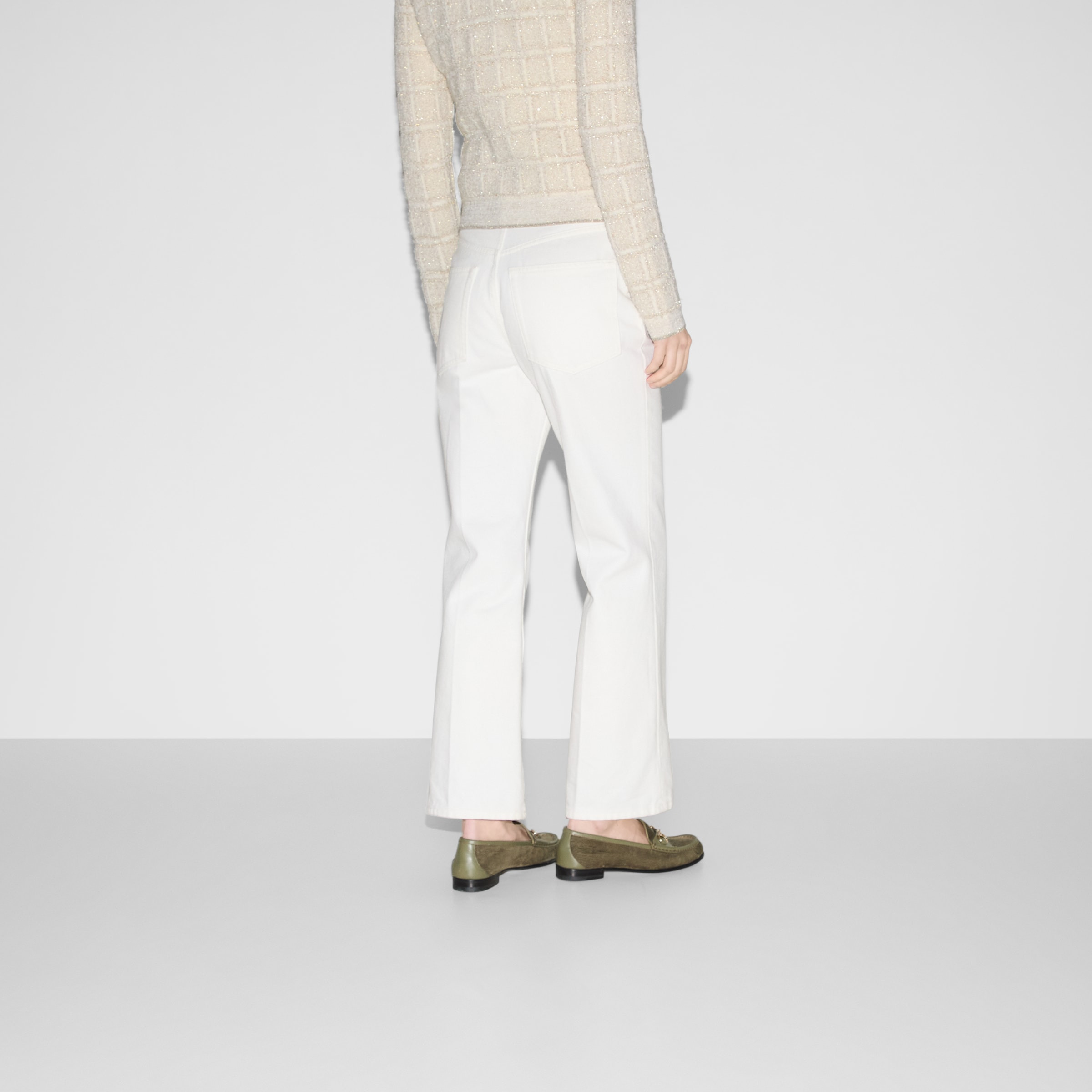 Straight fit denim pants - 4