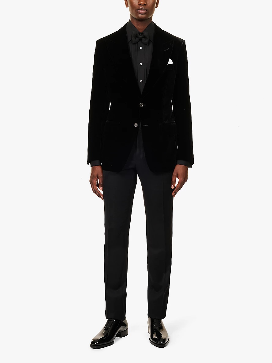 Atticus regular-fit velvet blazer - 2