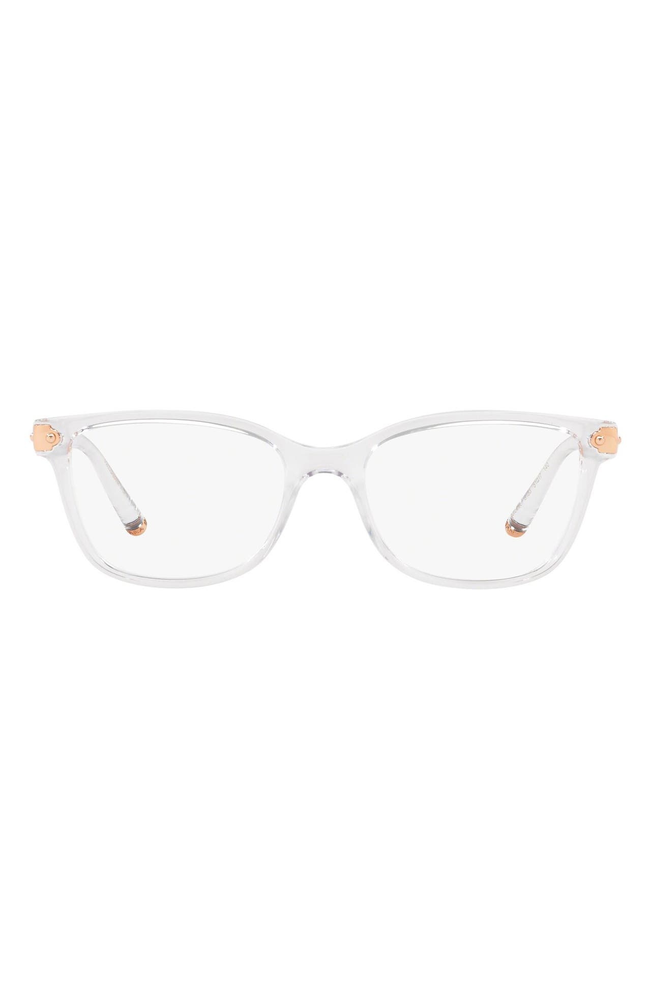 Dolce&Gabbana 53mm Butterfly Optical Glasses in Crystal at Nordstrom - 1