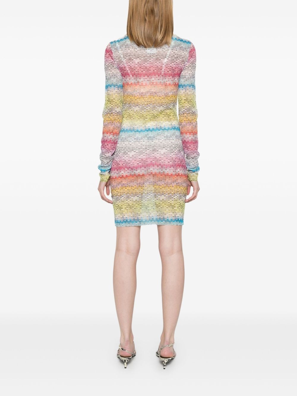 zigzag-print mini dress - 4