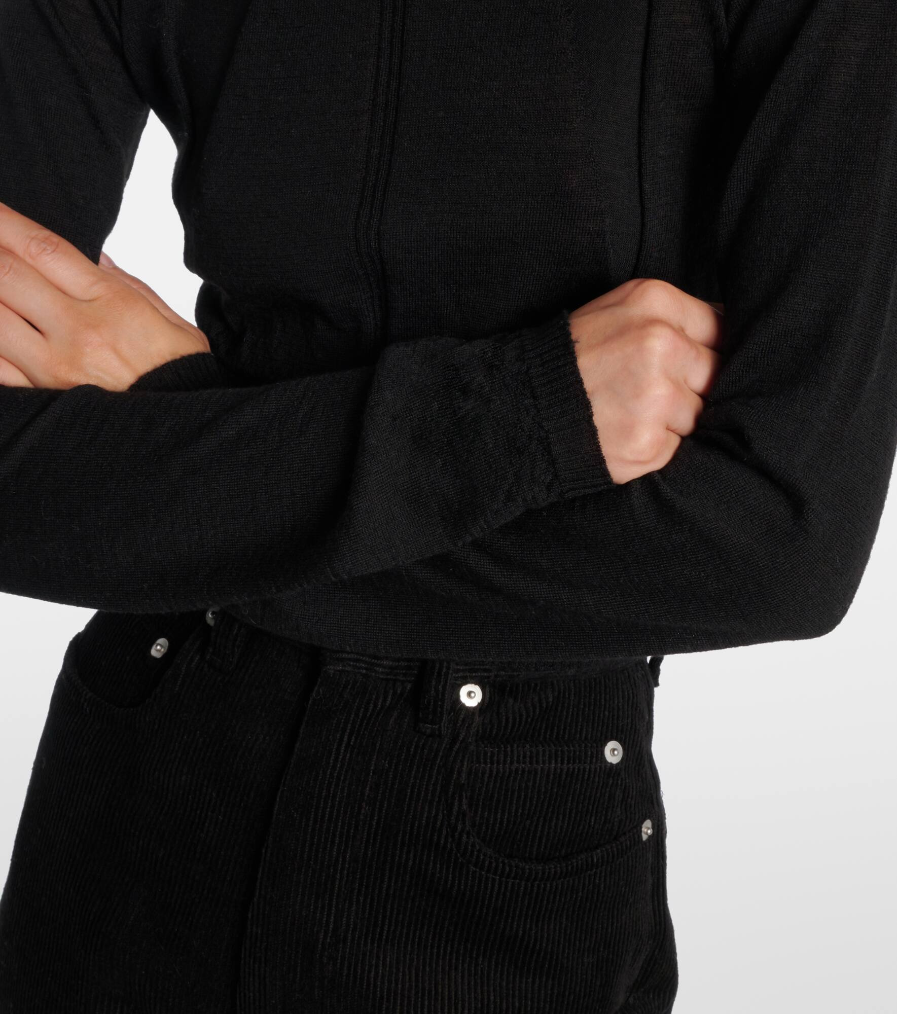 Cutout virgin wool sweater - 5