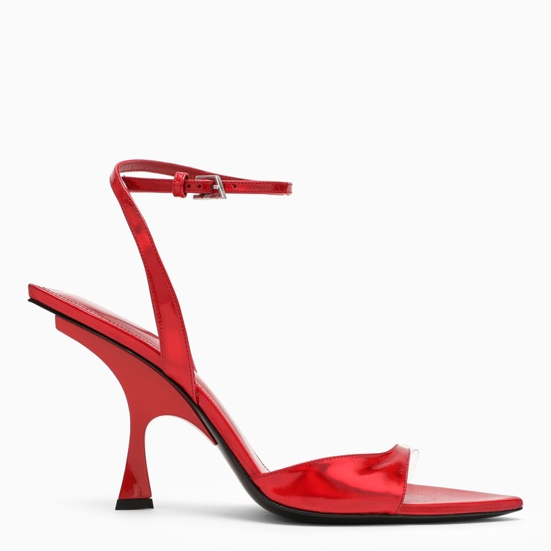 Red GG asymmetrical sandal - 1